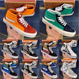 Scarpe classiche tela casual piattaforma hi skateboard scarpa vecchia skool sk8-hi ricostruita a triplo bianco nero basso uomo a basso uomo sport