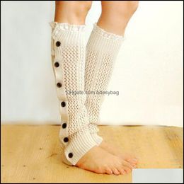 Other Fashion Accessories Womens Fall Winter Warm Knit Leg Warmers Long Socks 211888 Drop Delivery 2021 Bdesybag Dhtnu