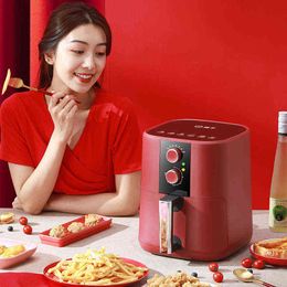 Smart Air Fryer without Oil Home Cooking 5L Deep Fryer Cold Rolled Metal Disposable Moulding Rock Solid Classical deep fryer T220822