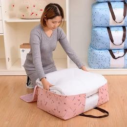 Quilt Non Woven Storage Bag Foldable Clothes Blanket Quilt Sweater Organiser M/L/XL Quilt Bag Holder C0819