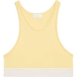 Y2k Tank Designer Tank Women's Sexy Fashion Luxury Tanks Summer Stripe Fashion Sexy Crop Top Slim Tops O-Neck Sleeveless Workout Vest Ladies Good Quality Tank 399