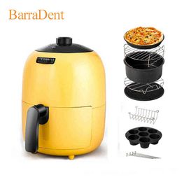 Household Air Fryer Portable Smart Fries Maker 2L Large Capacity Multifunctional Low Smoke Oven Electric Fryer T220822