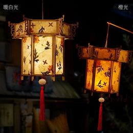 DIY Chinese retro style Portable Amazing Blossom Flower Light Lamp Party Glowing Lanterns For MidAutumn Festival Gift C0819