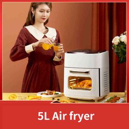 5L air fryer multi-function large-capacity automatic smart electric oven for home cooking pizza Electric oven T220819