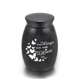 small memorial urns Australia - Small Keepsake Urns for Human Ashes Mini Cremation Urns for Ashes Memorial Ashes Holder-Your Wings were Ready 25 x 16 mm285S