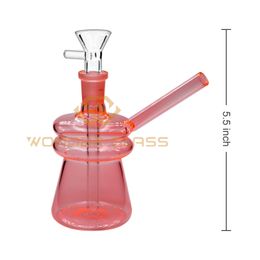 OB-2236 good quality oil burner pipes glass pipes 5.5Inches Mini oil burner bottle from china factory