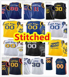 Stitched 2022 Basketball Jerseys Stephen 30 Curry Klay 11 Thompson Andrew 22 Wiggins 3 Poole James 33 Wiseman Draymond 23 Green Andre 9 Iguo