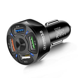 4 USB Port Car Charger Portable Charging For Xiaomi Samsung Mobile Phone In Car Accessories Quick Charge 3.0 Car-Charger