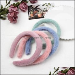 Hair Accessories Fur Headbands Women Fashion Sticks Girls Head Bands For Headband Mxhome Drop Delivery 2021 Baby Kids Maternit Mxhome Dhids