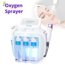 6-in-1 H2-O2 RF Bio-lifting Spa Hydro Microdermabrasion Machine Water Dermabrasion Facial Cleaning Beauty Equipment