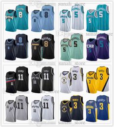 2021 Draft Pick Basketball Jerseys 8 Ziaire Williams 5 James Bouknight 11 Joshua Primo 3 Chris Duarte Blue White Black Green Yellow Orange P