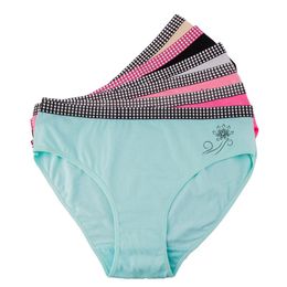 InterestPrint Watercolor Flower Womens Classic Thongs Breathable Soft Panties Underwear 