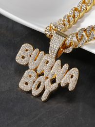 Pendant Necklaces Pendants Jewelry Fashion Zircon Cross Necklace Hip Hop Gold Chain For Men Women Drop Delivery MACKRICH