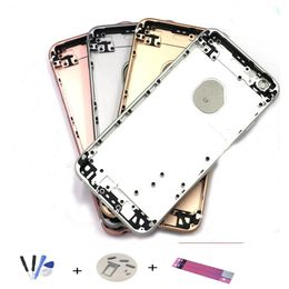 housing chassis UK - For iPhone 6S Back Housing Metal Frame Replacement For iPhone 6S Plus Battery Door Cover Rear Cover Chassis Frame Repair TOOL242F
