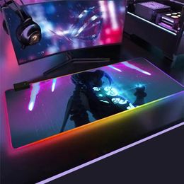 Arcane Super Soft LED Backlit Gaming Maus -Pad USB LOL Desk Matte League of Legends Jinx Jayce VI Custom RGB MOUSE PAD GIFT263Q
