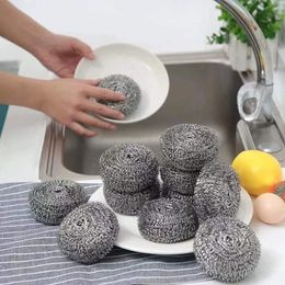 Scouring Pads 20 Pieces Of Steel Wire Ball Brush Pot Cleaning Brushes Dishwashing Brushs Stainless Steels Wires Balls Kitchen Cleaner Cleaning Balles