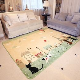 Carpets Living Room Bedroom Carpet Crawling Mats Children's Elf Cartoon Sofa Cushions Safety Non-slip Home Improvement SuppliesCarpets