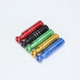 Latest Mini Colourful Aluminium Alloy Philtre Pipes Portable Dry Herb Tobacco Cigarette Holder Catcher Taster Bat One Hitter Innovative Design Smoking Tube DHL