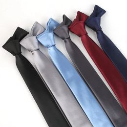 Bow Ties 5cm Polyester Neck For Men Skinny Slim Narrow Neckties Business Wedding Dress Neckwear CravatBow
