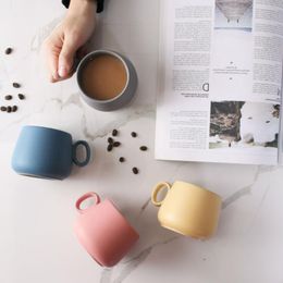 Mugs Modern Style Cafe Bar Drink Mug Home Kitchen Milk Colorful Ceramic Small Porcelain Cup Water MugMugs