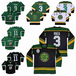 Moive The BOSS Rhea Hockey 3 ST John's Shamrocks Jersey North Dakota Fighting Sioux 9 Jonathan Toews 11 Zach Parise College Men