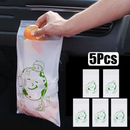 Other Interior Accessories 5Pcs Disposable Car Garbage Bag Self-adhensive Trash Bags Sticking Type Auto Storage For WholesaleOther