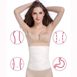 Women's Shapers Woman's Flat Belly Sheath Postpartum Cotton Gauze Belt Waist Shaper Slimming Body Corset Girdles Shaping Straps Slim