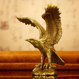 -Pure Copper Eagle Ornamente Trompete Kupfer Single Flying Eagle Ausstellung Grand Plan Home Office Dekorationen Ornamente Crafts204K
