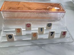 Lucite Board Game Set For All Age Person Stylist Gift Brain Booster Game Custom Acrylic Rummy standard Sets-HY on Sale