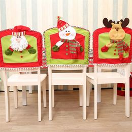 Chair Covers Gift Santa Claus Cap Cover Christmas Dinner Table Party Xmas DecorChair