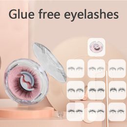False Eyelashes Dingsen Eyelashes. Glue Free Self-adhesive Net Red Adhesive Strip Eyelash StyleFalse