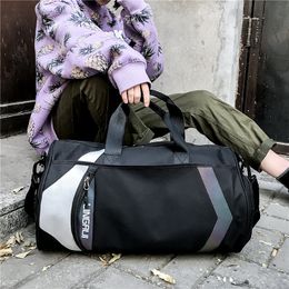 Duffel Bags Men's Fitness Bag For Training Outdoor Travel Sports Multifunctional Dry Wet Separation Weekend BagDuffel