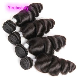 Brazilian Loose Wave 10 Bundles Double Wefts Natural Colour Wholesale Curly 100% Human Hair Extensions 10-28inch