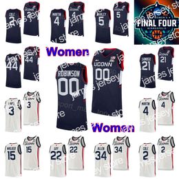 New NCAA Final Four Women UConn Huskies College Jersey Basketball 3 Aaliyah Edwards 20 Olivia Nelson-Ododa Azzi Fudd Paige Bueckers Christyn