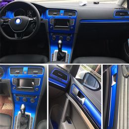 Für Volkswagen Golf 7 MK7 2014-2019 Selbstklebende Autoaufkleber 3D 5D Kohlefaser Vinyl Autoaufkleber und Abziehbilder Auto Styling Access2730