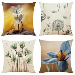 Cushion/Decorative Pillow Cover Throw Case Leaf Print Modern Cushion Square Pillowcase Decoration For Sofa Bed ChairCushion/Decorative