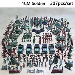 307pcs Lot Soldier Model giocattolo giocattolo di plastica militare uomini figure accessori giocattoli educativi per bambini regali di compleanno y2004226h
