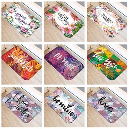 Carpets Alphabet Floral Pattern Fashion Print Living Room Rectangle Rugs Entrance Furniture Decoration Doormat Decorative MatsCarpets