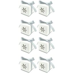 Gift Wrap Pcs Candy Box Favor Wedding Holiday Hollowed-out Snowflake Shape Design With Ribbon For Kids GuestGift