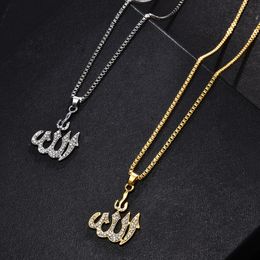 Crystal Pendant Necklace Gifts Sweater Chain Necklaces Best Gold Plating Simulated Anchor Islamic
