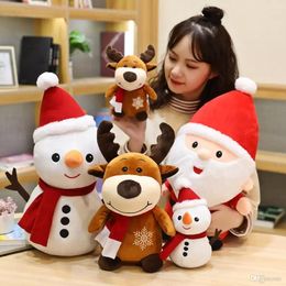 Christmas Party Plush Toy Cute little deer doll Valentine's Day angel dolls sleeping pillow Soft Stuffed Animals Soothing Gift For Children FY3851