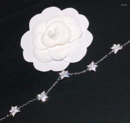Bracelets Other Brand Anniversary Gift Jewelry for Women Big Zircon Star Bracelet fofo Jelly Sweet Silver Jeiaholhother
