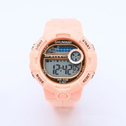 Outdoor sports electronic waterproof watch children's jelly color fashion watch