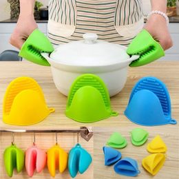 Oven Mitts Pot Clip Cooking Insulation Non 1Pc Silicone Bowel Baking Stick Anti-slip Clips Heat Holder Resistant Kitchen GlovesOven