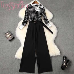 Women's Two Piece Pants Women Runway Designer Elegant Pant Suit Set High Quality Office Cocktail Party Two-piece Suits Letter Print SetsWome