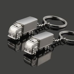 New Truck Keychain Women Men Exquisite Car Key Rings Accessory Gifts Keyring Bags Charms for Unisex