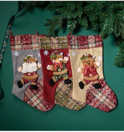 Christmas Decoration Socks Supplies Ornaments Christmas stocking Candy Bags Gift Bag