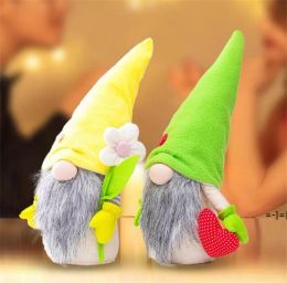 Party Supplies Valentine day love flowers shape Gnome Decoration Couple Dwarf Faceless Doll Scandinavian Ornaments