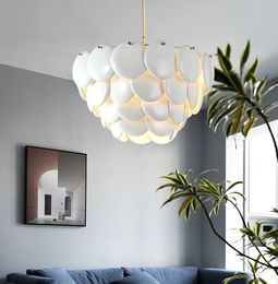 Nordic Ceramics Pendant Lamp for Dining Room Luxury Hanging Suspension Living