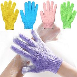 Candy Colour Shower Bath Gloves Exfoliating Wash Skin Spa Massage Scrub Body Scrubber Glove gift